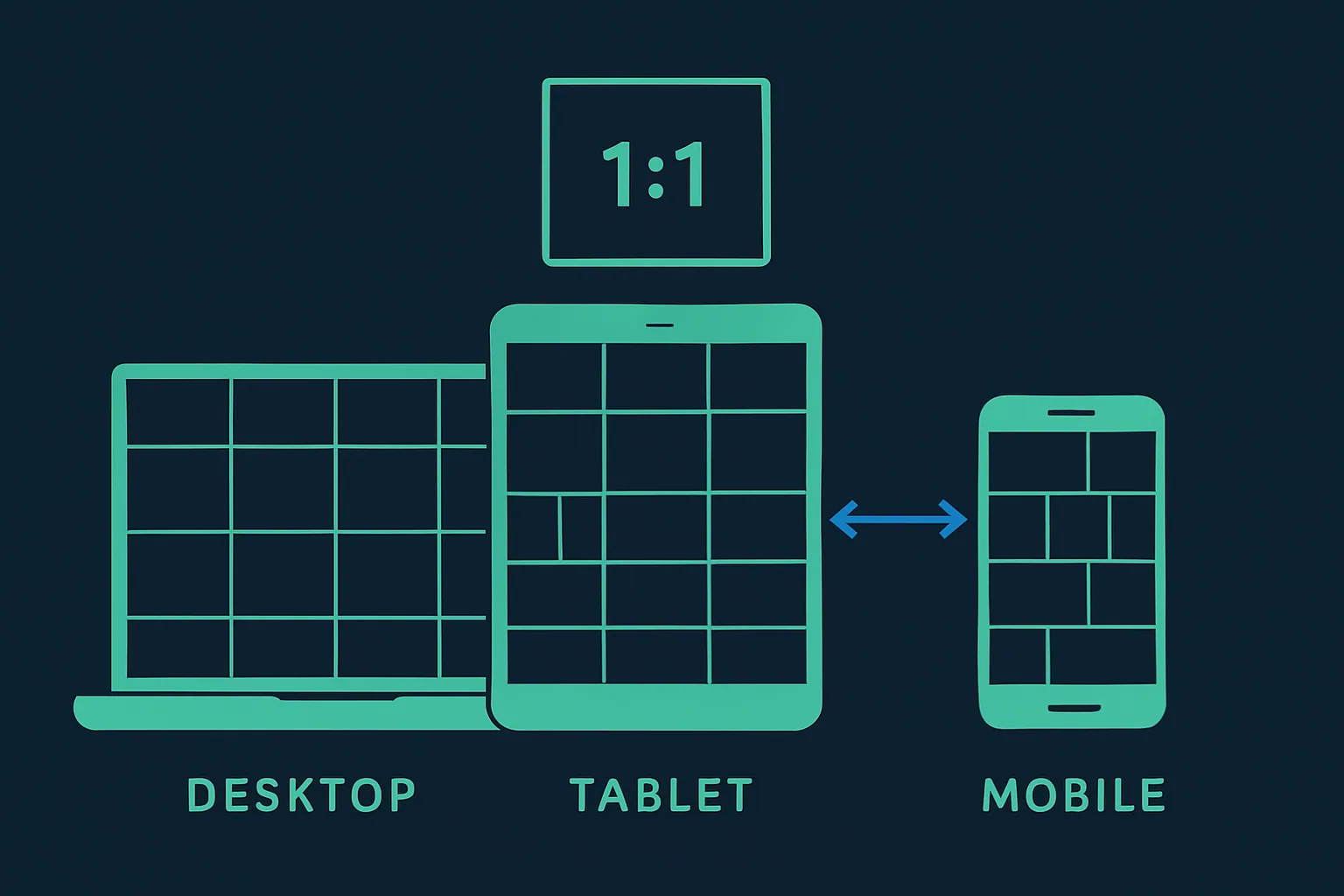 An example of 1:1 ration format.