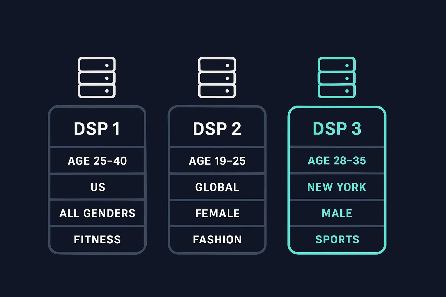 How targeting works in a demand-side platform (DSP)
