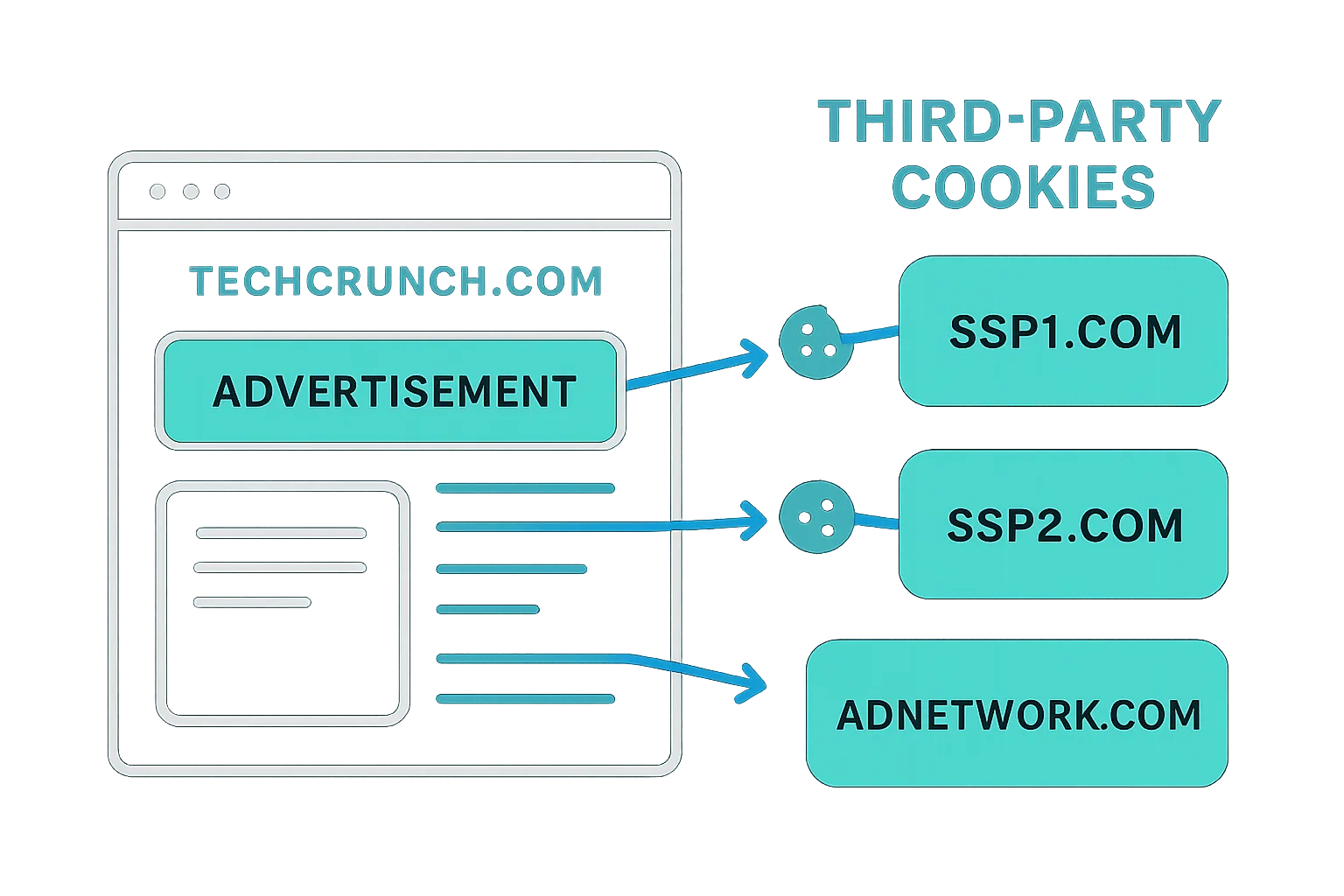Example of third-party cookies.