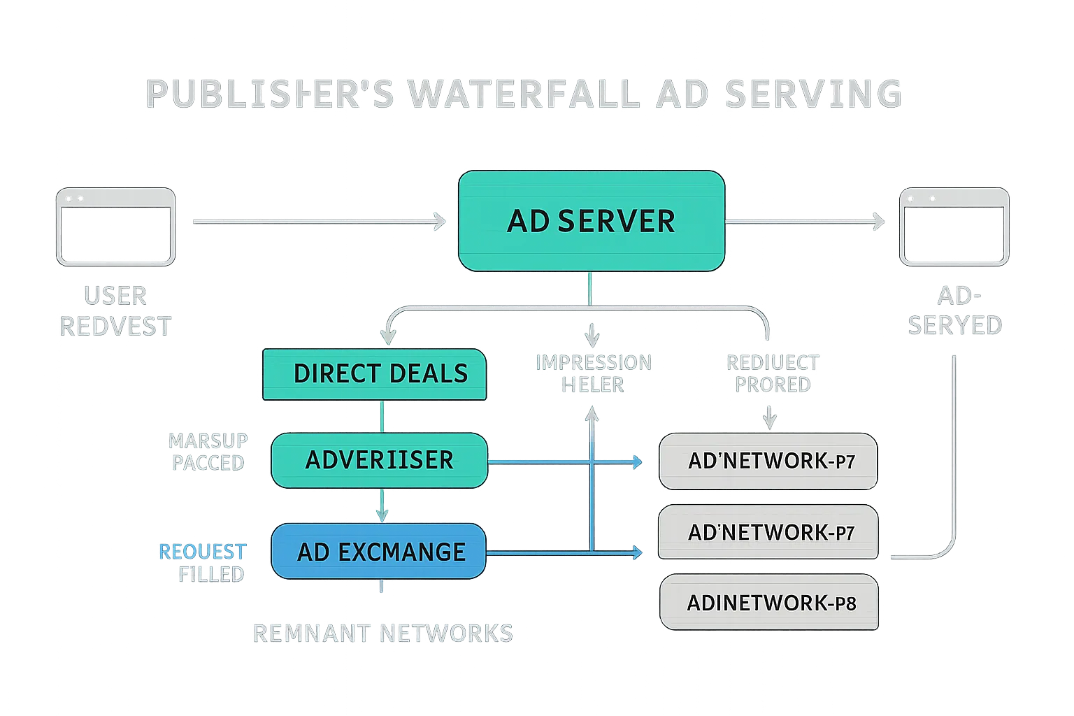 How publisher's waterfall works scenario 2